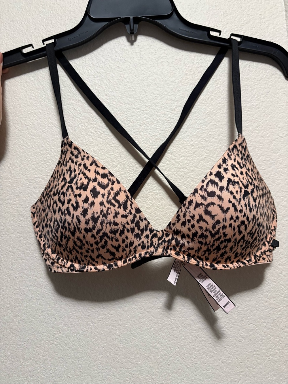 Victoria's Secret Leopard Print Lightly Padded Bra - Tan/Black